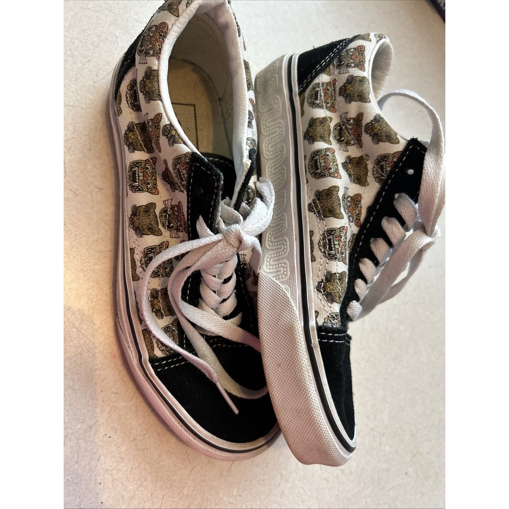 Vans‎ Old Skool Jaguar Shoes Men's Size 3.5 Women's Size 5 Black White. Kids